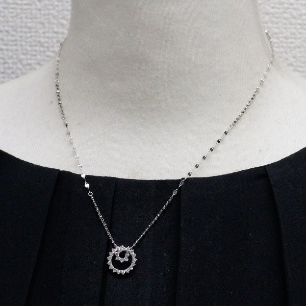 K18WG ダイヤモンド ペンダントネックレス 0.59ct