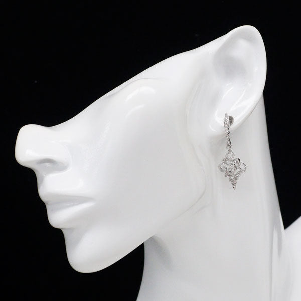 K18WG ダイヤモンド ピアス 0.71ct