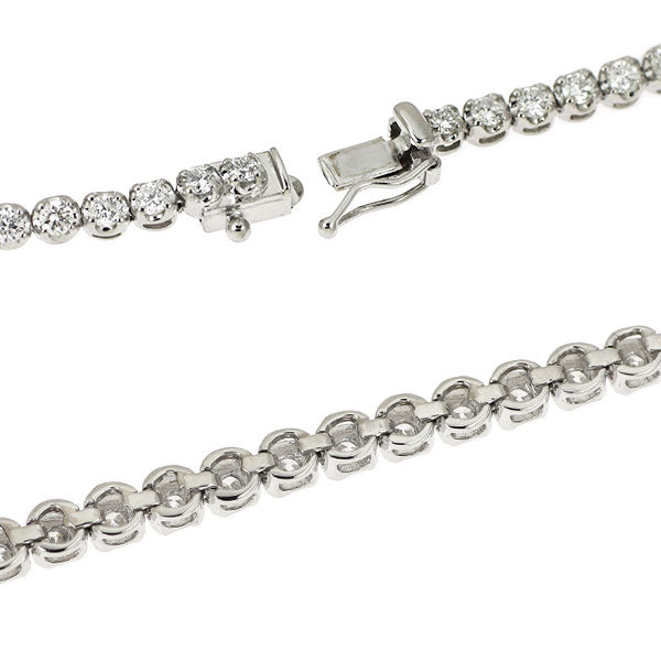 Pt850 Diamond Tennis Bracelet 2.00ct