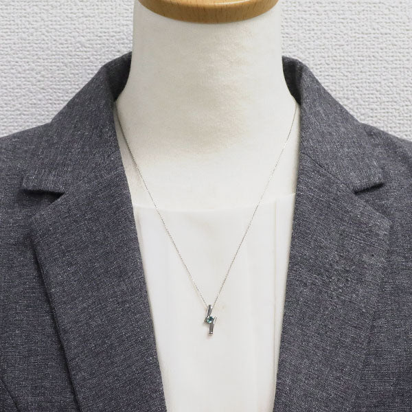 希少 Pt900/ Pt850 アレキサンドライト ペンダントネックレス 0.220ct