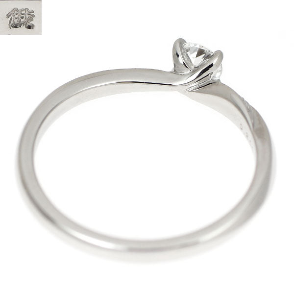 俄 Pt950 ダイヤモンド リング 0.211ct D VVS1 3EXHC 木洩日