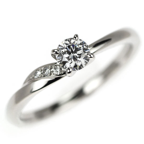 俄 Pt950 ダイヤモンド リング 0.211ct D VVS1 3EXHC 木洩日