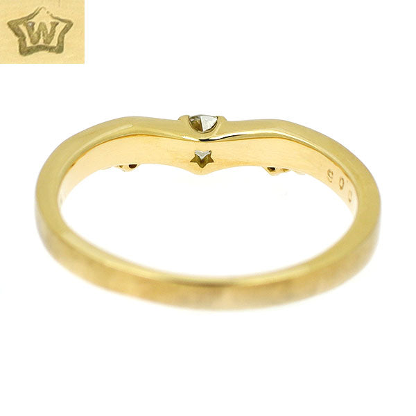 wish upon a star K18YG ダイヤモンド リング 0.119ct D0.06ct