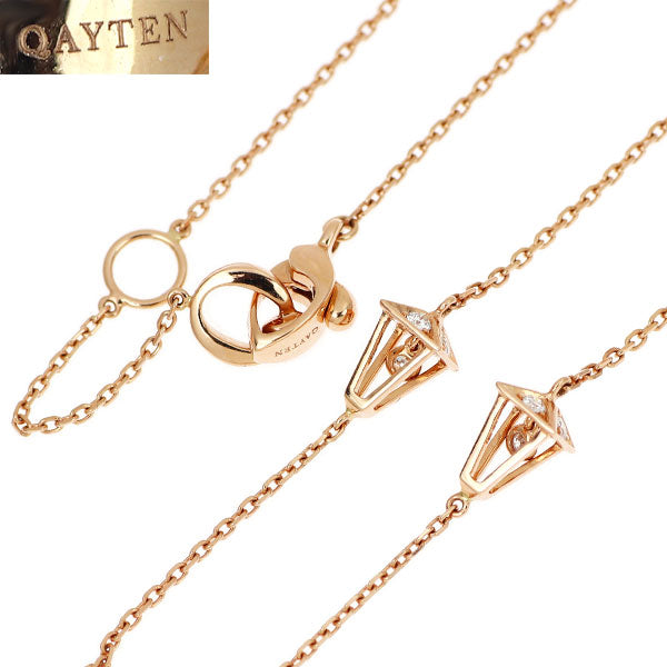 QAYTEN/ケイテン K18PG ダイヤモンド ロングネックレス 0.62ct