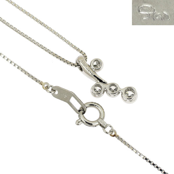 スタージュエリー Pt950 ダイヤモンド ペンダントネックレス 0.13ct