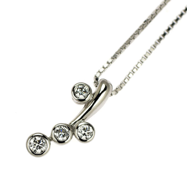 スタージュエリー Pt950 ダイヤモンド ペンダントネックレス 0.13ct