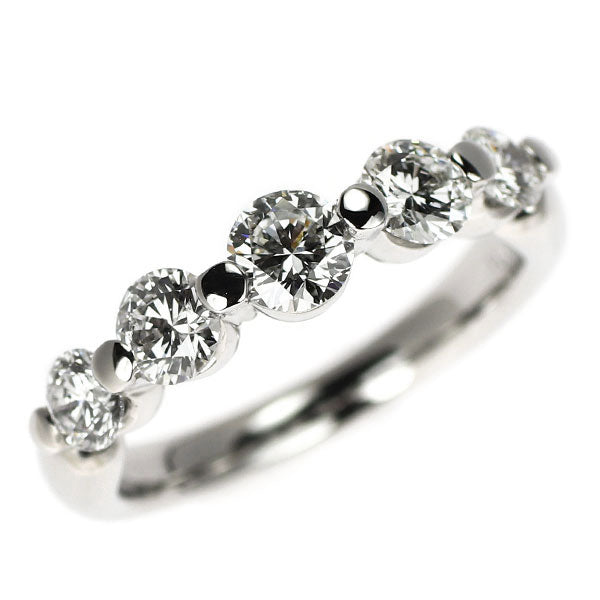 Pt900 Diamond Ring 1.01ct Half Eternity