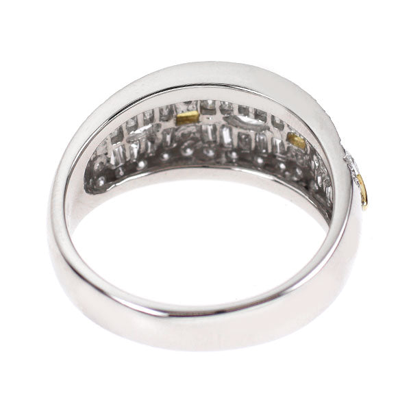 Pt900/K18YG ダイヤモンド リング 1.38ct