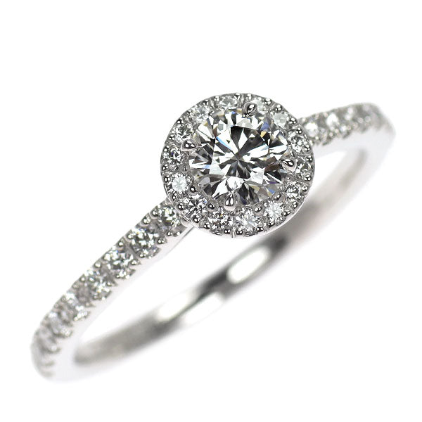IZURU Pt950 ダイヤモンド  リング 0.31ct E VS1 3EX D0.25ct