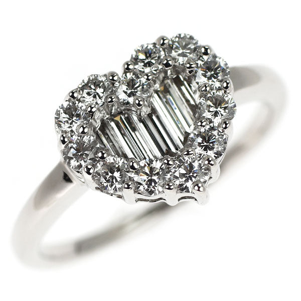 Queen/Queen K18WG Diamond Ring 0.85ct Heart