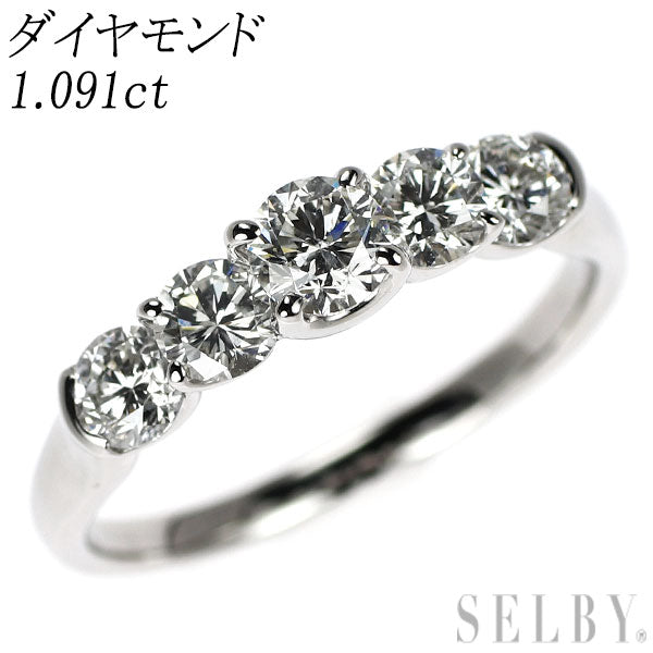 Pt900 Diamond Ring 1.091ct