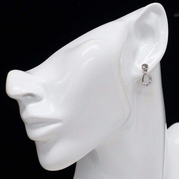K18WG ダイヤモンド ピアス 0.50ct