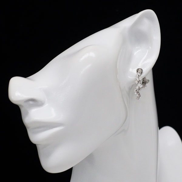 星の砂 Pt900 ダイヤモンド イヤリング 0.64ct