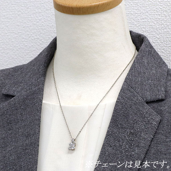Pt900 ダイヤモンド ペンダントトップ 1.35ct D0.09ct フラワー
