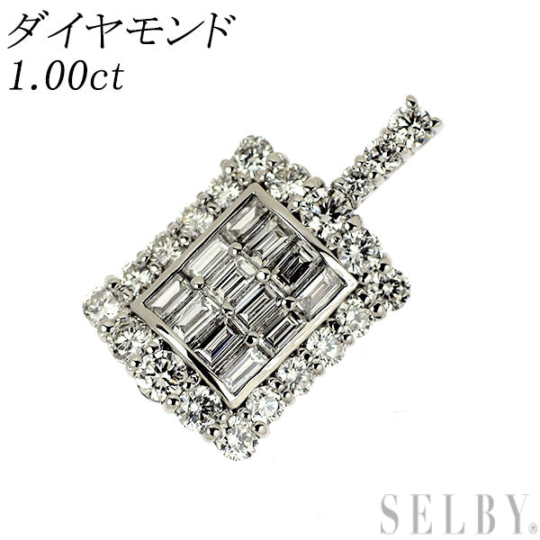 Pt950 ダイヤモンド ペンダントトップ 1.00ct