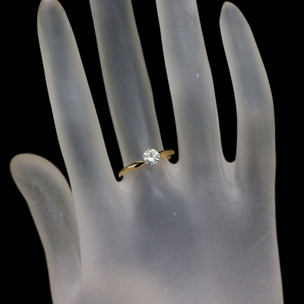 イノーヴェ Pt950/K18YG ダイヤモンド リング 0.40ct D VVS1 3EX ファセット