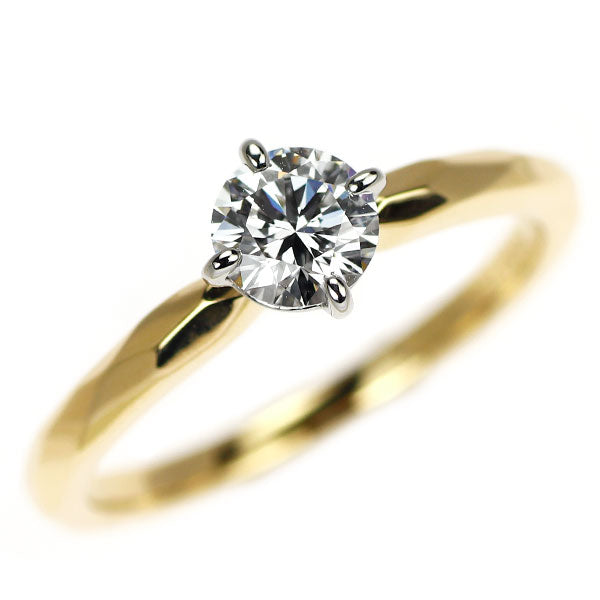 イノーヴェ Pt950/K18YG ダイヤモンド リング 0.40ct D VVS1 3EX ファセット