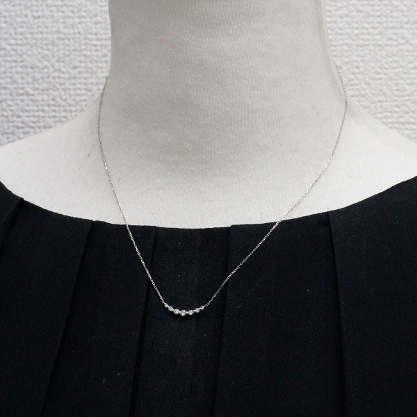 オレフィーチェ K18WG ダイヤモンド ペンダントネックレス 0.20ct