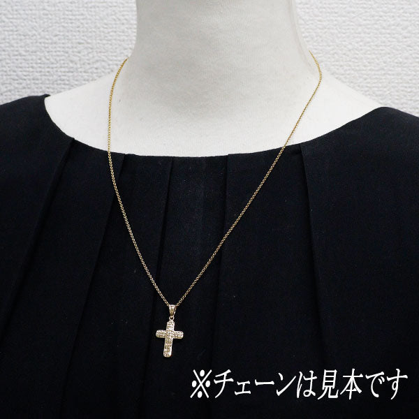 K18YG ペンダントトップ クロス