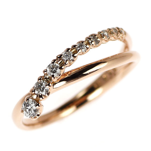 ヴァンドーム青山 K18PG ダイヤモンド リング 0.15ct
