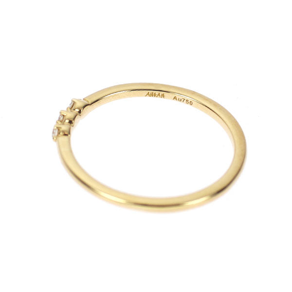 アーカー/ahkah K18YG ダイヤモンド リング 0.02ct ピンキー