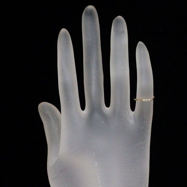 アーカー/ahkah K18YG ダイヤモンド リング 0.02ct ピンキー