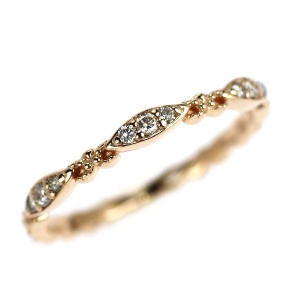 アガット/agete K10PG ダイヤモンド リング 0.06ct ピンキー
