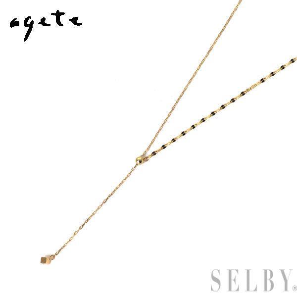 アガット/agete K10YG ネックレス Y字