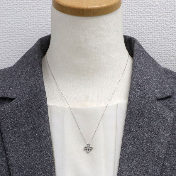 ポンテヴェキオ Pt999/ Pt850 ダイヤモンド ペンダントネックレス 0.16ct