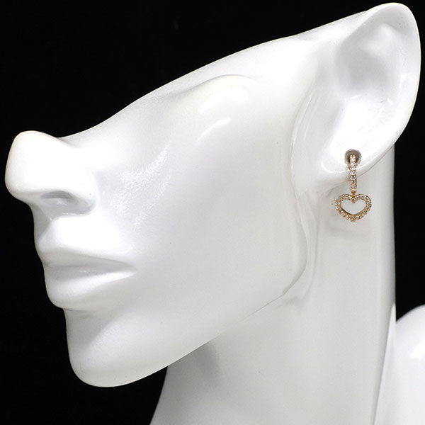 ポンテヴェキオ K18PG ダイヤモンド ピアス 0.36ct ハート