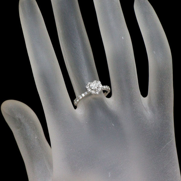 ポンテヴェキオ Pt999 ハートシェイプ ダイヤモンド リング 0.241ct E VS2 D0.41ct ハッピーハート