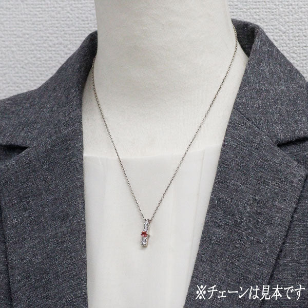 稀少 Pt900 パパラチアサファイア ダイヤモンド ペンダントトップ 0.353ct D0.20ct