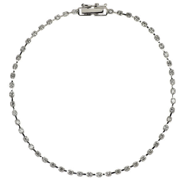 Pt850 ダイヤモンド ブレスレット 1.00ct テニス