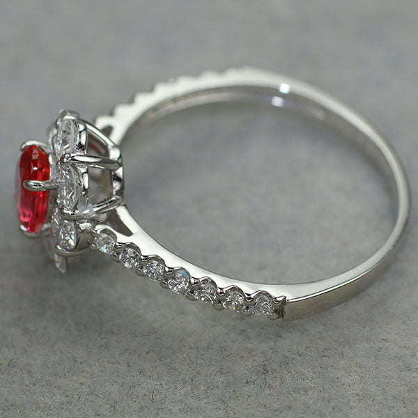 新品 Pt950 日独産地鑑別書付 タンザニア マヘンゲ産アヤナスピネル ダイヤモンド リング 0.485ct D0.97ct 希少石 レアストーン【エスコレ】