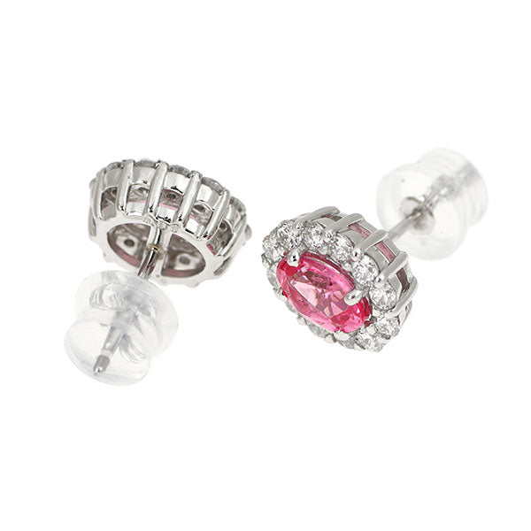 新品 希少 Pt900 タンザニア・マヘンゲ産 アヤナスピネル ダイヤモンド 0.90ct D0.50ct 強蛍光【エスコレ】