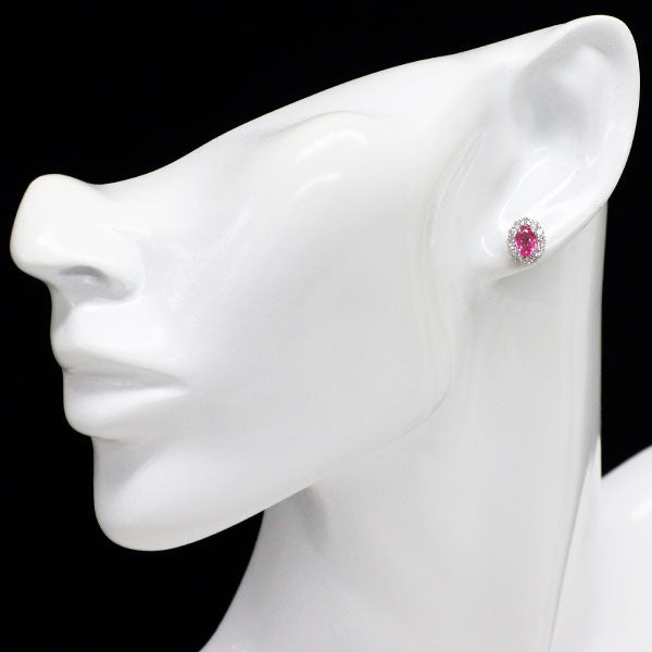 新品 希少 Pt900 タンザニア・マヘンゲ産 アヤナスピネル ダイヤモンド 0.90ct D0.50ct 強蛍光【エスコレ】