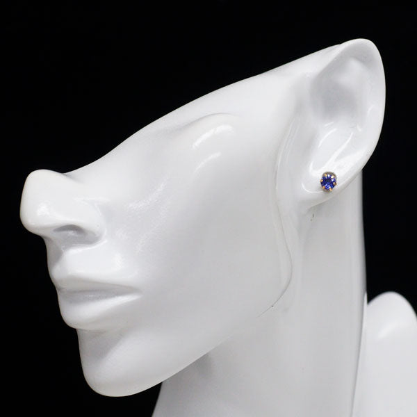 K18PG タンザナイト ピアス 0.82ct