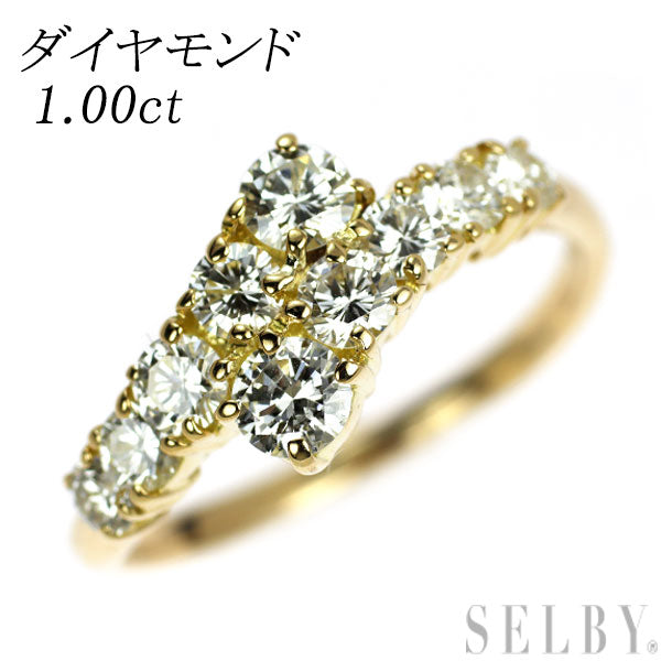 K18YG ダイヤモンド リング 1.00ct