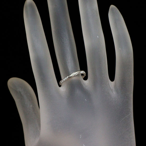 ラザールキャプラン Pt950 ダイヤモンド リング 0.07ct