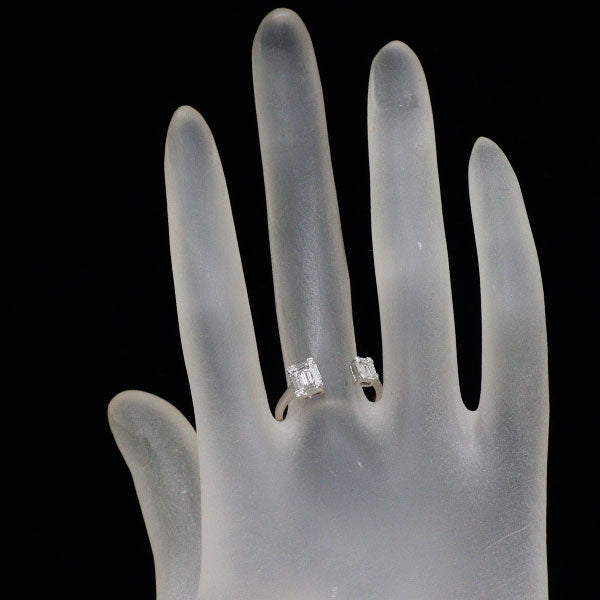 K18WG Diamond Fork Ring 0.33ct