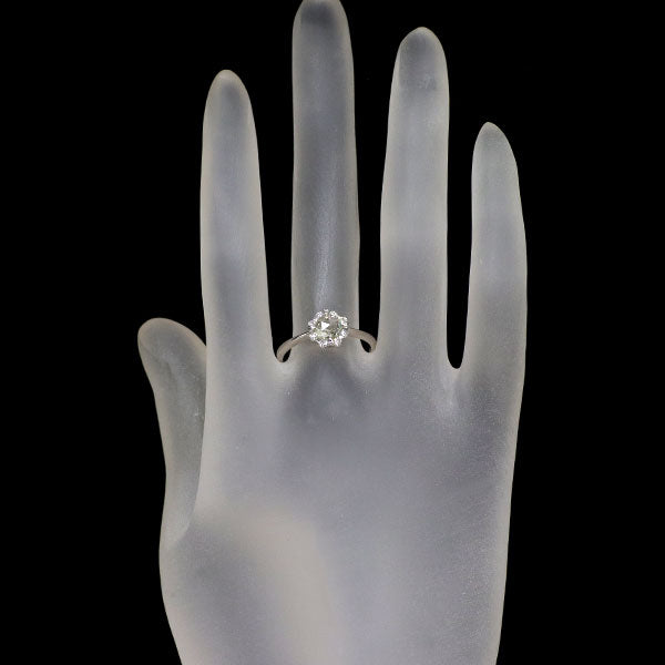 Pt900 ローズカット ダイヤモンド リング 0.564ct D0.20ct