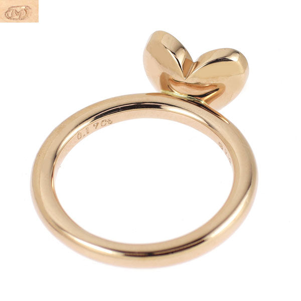 ミキモト K18PG ダイヤモンド リング 0.17ct ハート