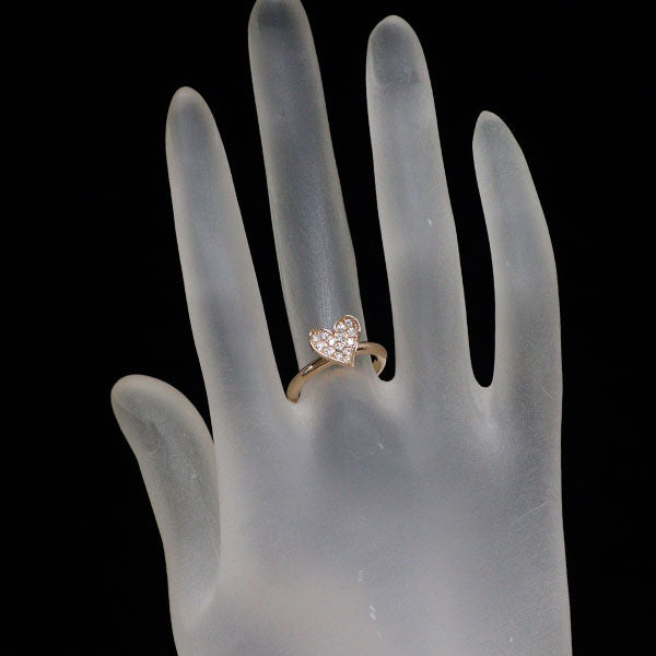 ミキモト K18PG ダイヤモンド リング 0.17ct ハート