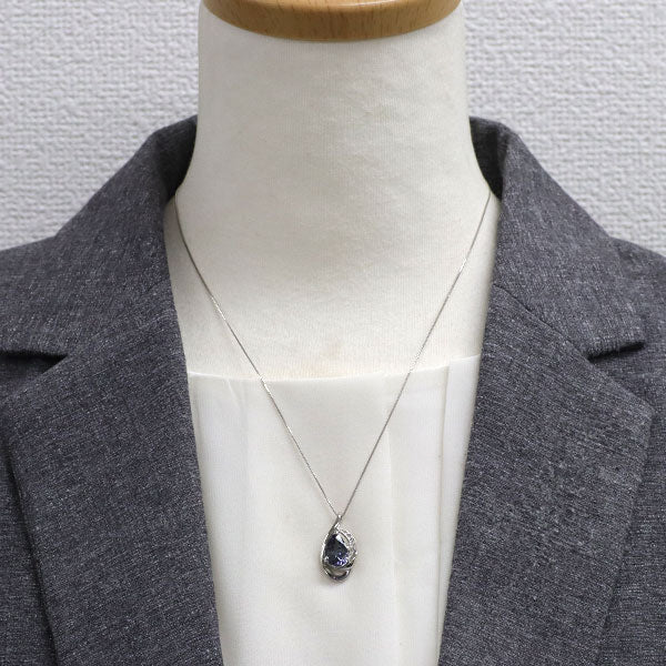 Pt900/ Pt850 タンザナイト ダイヤモンド ペンダントネックレス 2.629ct D0.03ct