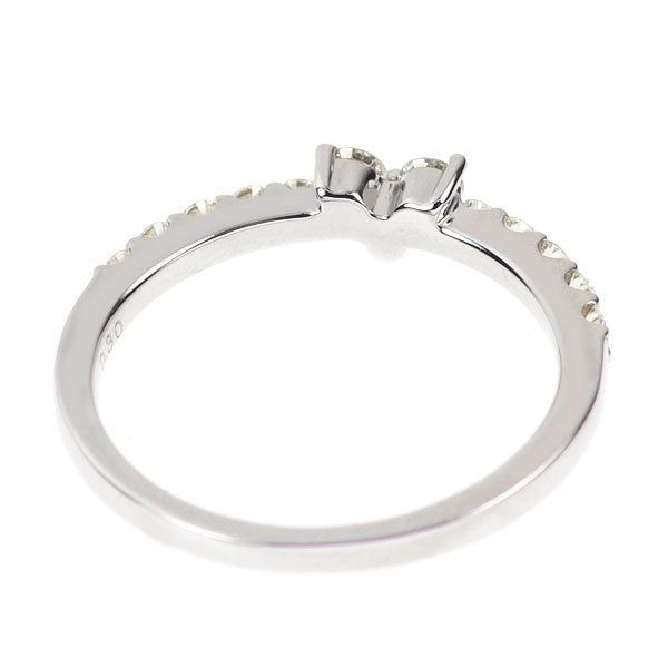 K18WG diamond ring 0.30ct
