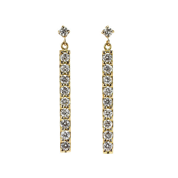 K18YG ダイヤモンド ピアス 0.50ct