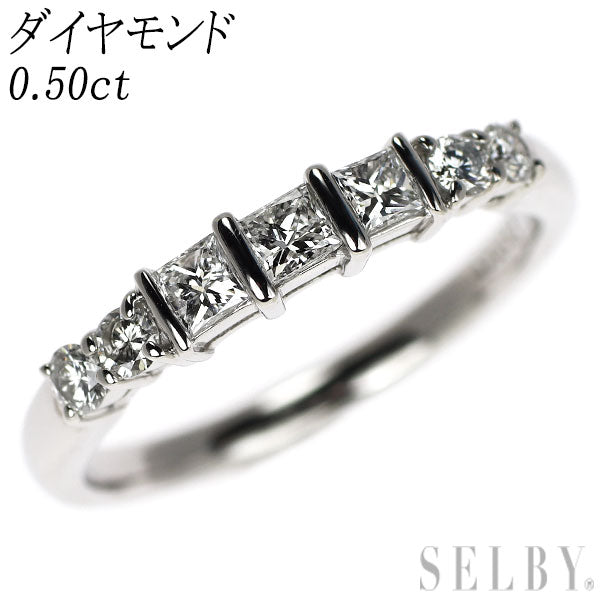 Pt900 Diamond Ring 0.50ct