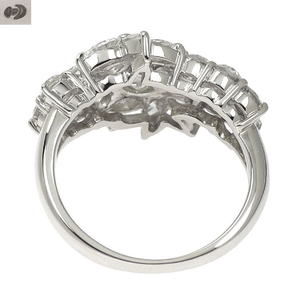 田崎真珠 Pt900 ダイヤモンド リング 1.78ct フラワー