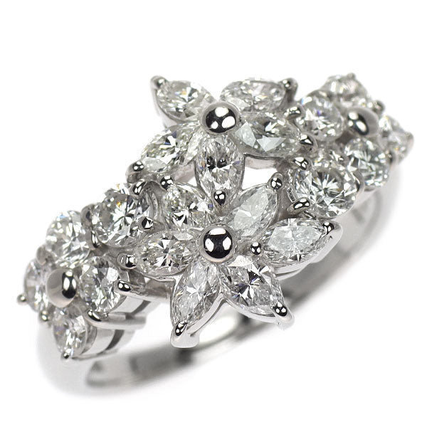 田崎真珠 Pt900 ダイヤモンド リング 1.78ct フラワー