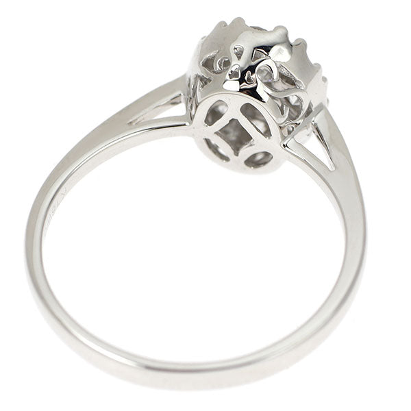 K18WG Diamond Ring 0.50ct Pave